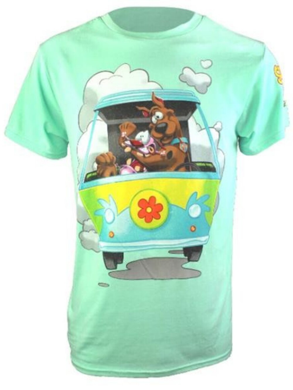 Nwt Scooby-Doo meets Courage the Cowardly Dog short sleeve T-shirt Teal Medium